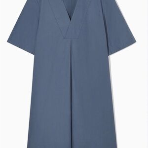 COS Blue V-Neck Dress
